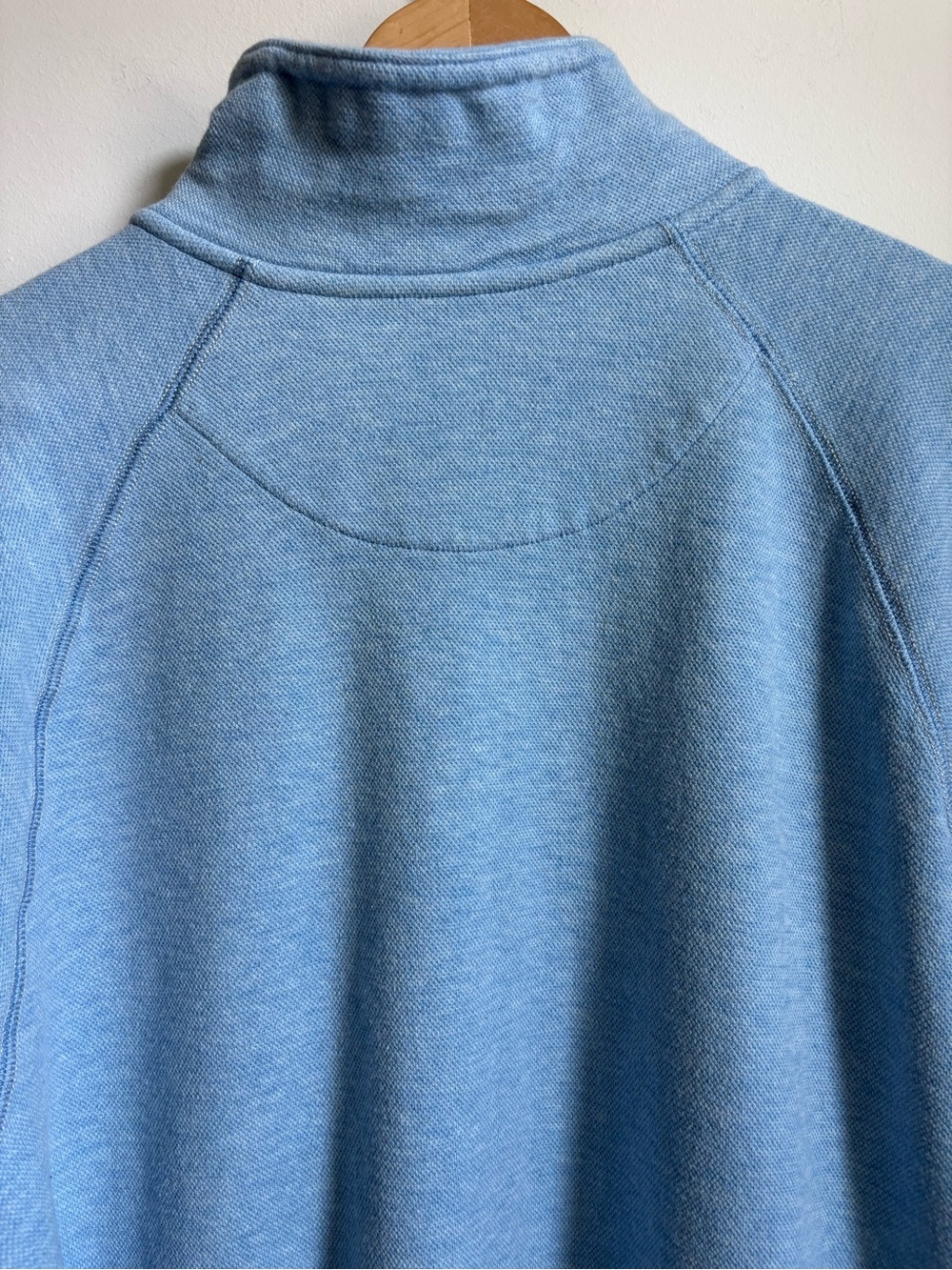 Tommy Bahama North Port 1/2 Zip Pullover Light Blue Cotton Tencel Large - Picture 8 of 13